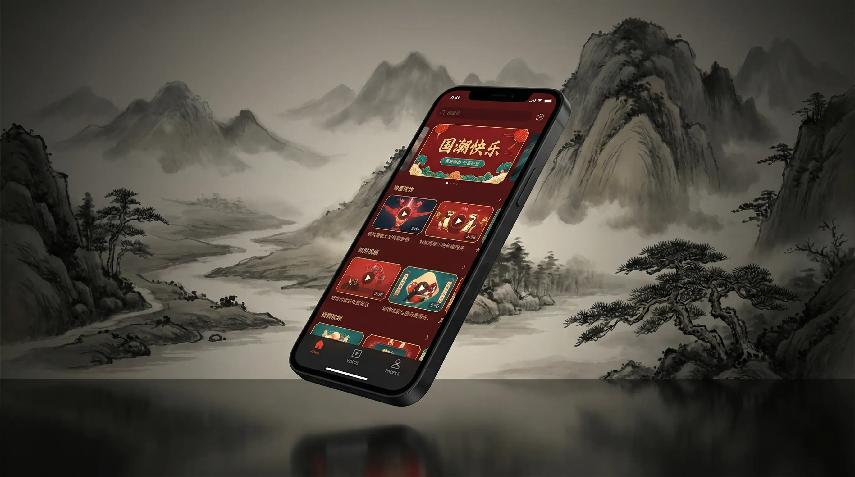 我爱男子汉张杰 移动端APP界面展示